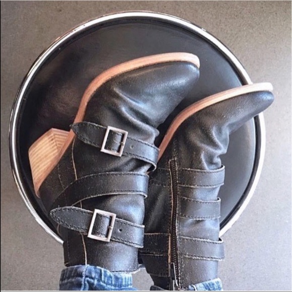 Free People Shoes - Backstage Hardcore Hardware Distressed Boot